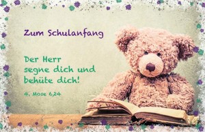 Doppelkarte - Zum Schulanfang - 4Mo 6,24